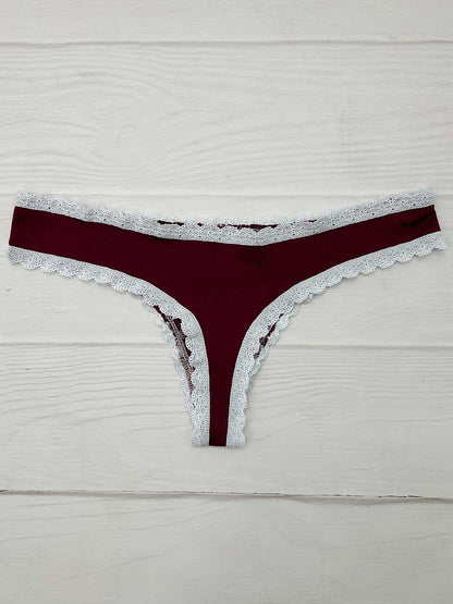 Tanga elastico vino