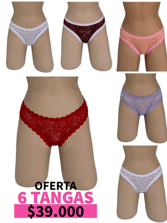 LLEVA 6 TANGA ELASTICO -35%