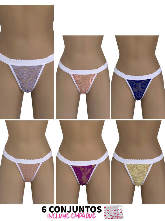 6 TANGAS CONTORNO PASTELES -25%