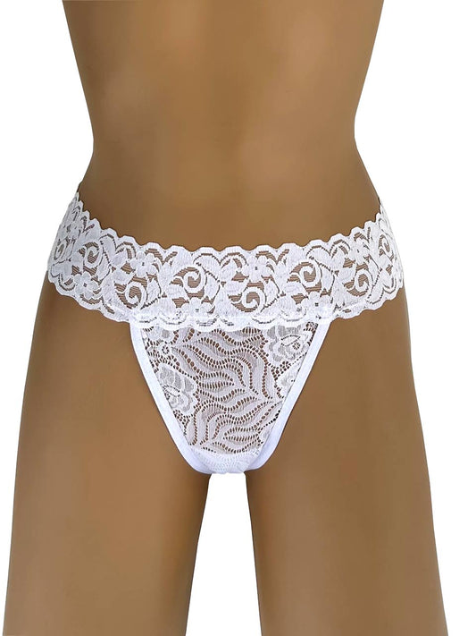Tanga franja hilo blanca