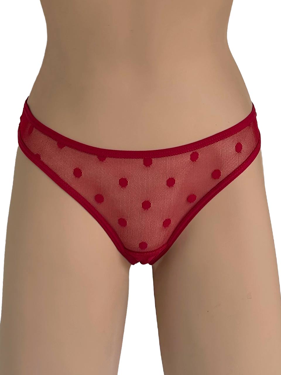 Tanga grabado vino elastica