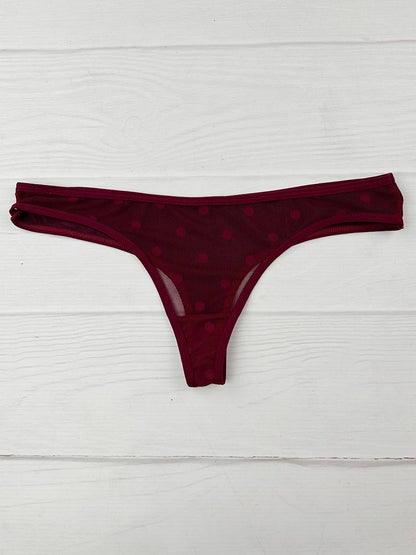 Tanga grabado vino elastica