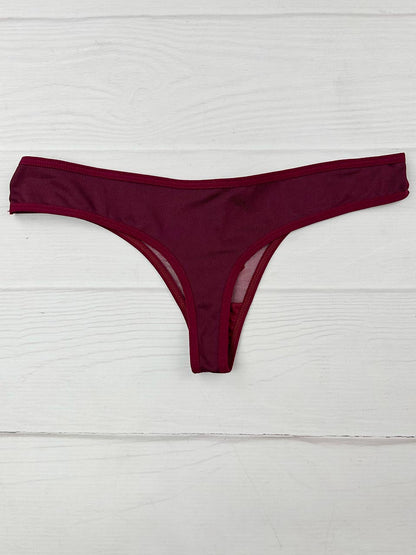 Tanga grabado vino elastica