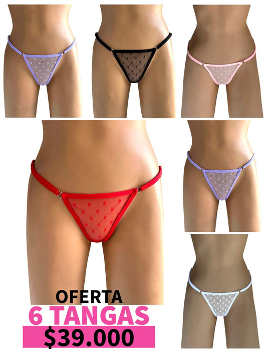 LLEVA 6 TANGAS GRABADO - 35%