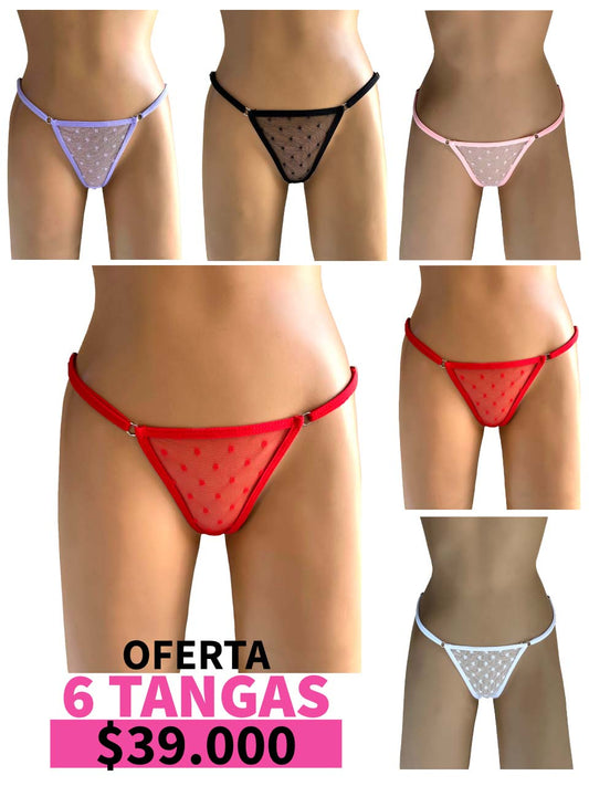 LLEVA 6 TANGAS GRABADO - 35%