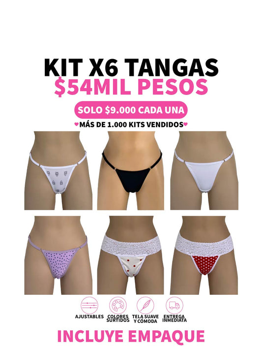 6 TANGAS GRAD INVISIBLE, LISA Y FRANJA -25%