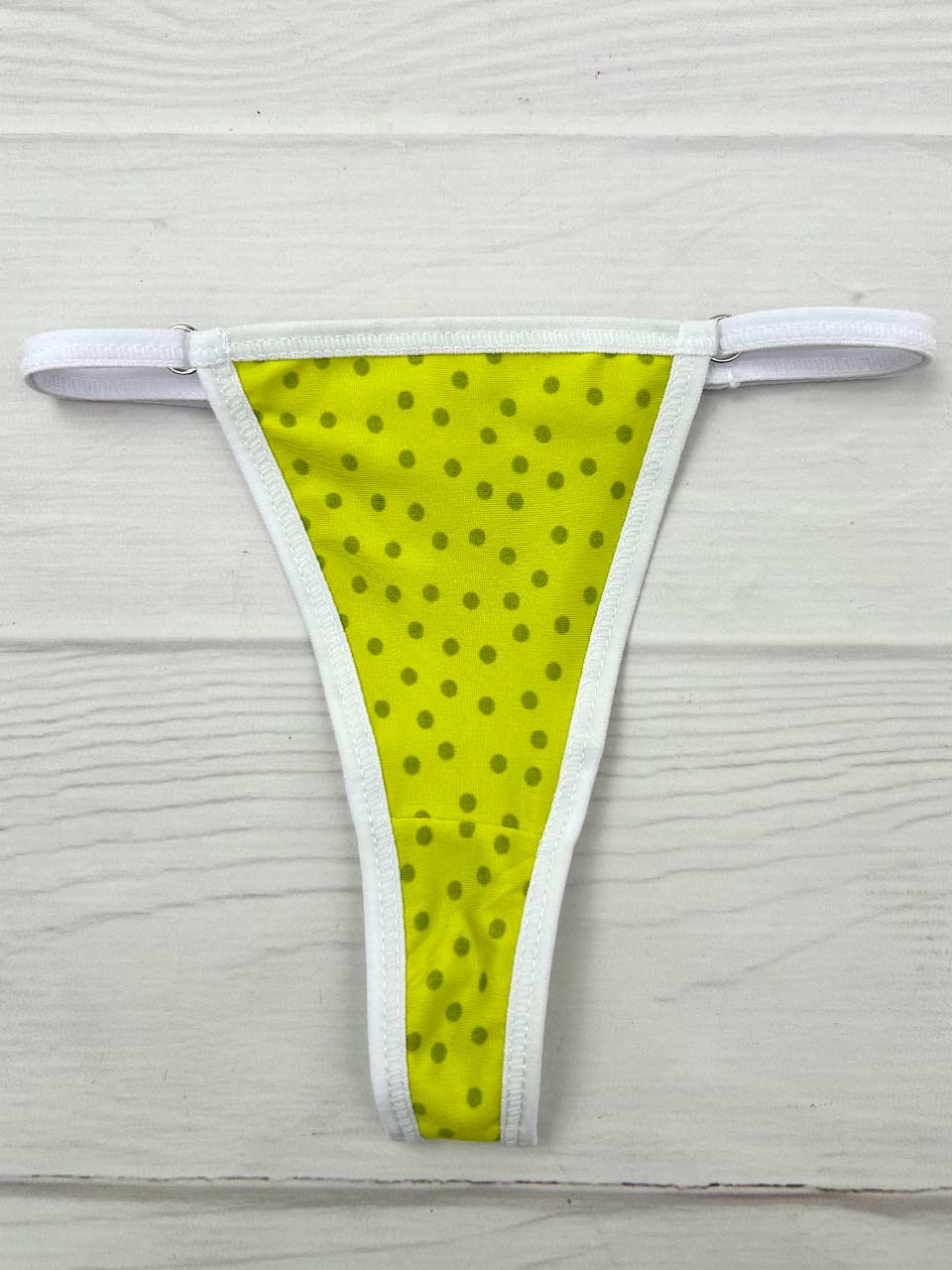 Tanga graduacion lisa neon puntos