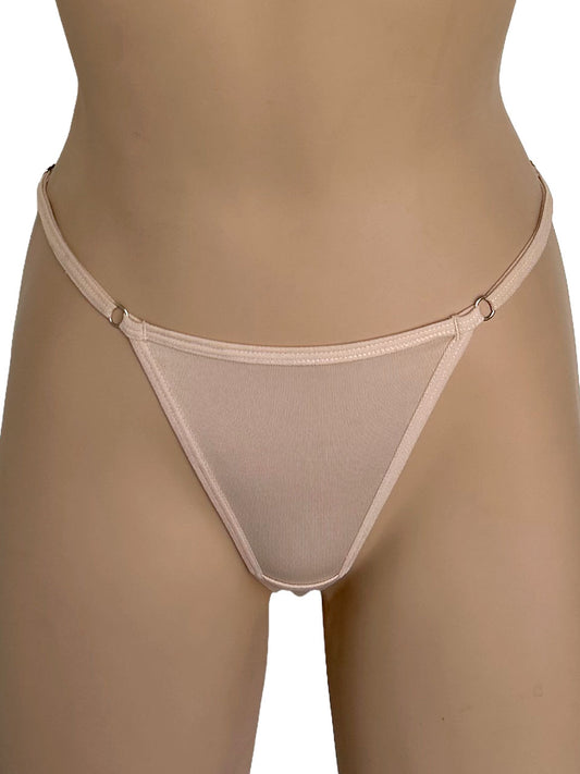 Tanga polilicra graduacion beige
