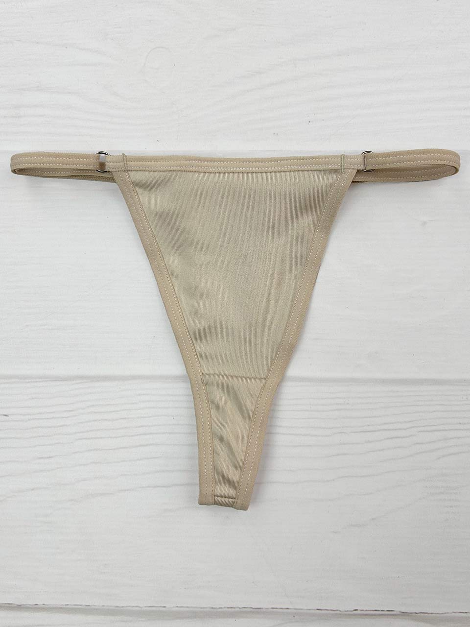 Tanga polilicra graduacion beige