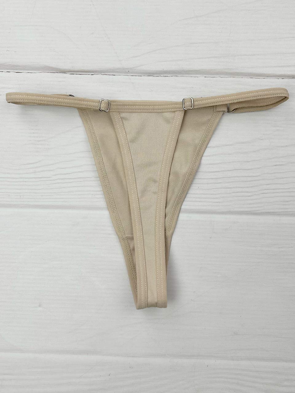 Tanga polilicra graduacion beige