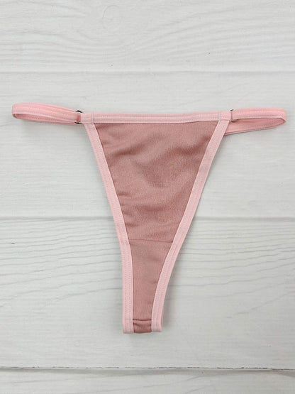 Tanga polilicra  graduacion rosa
