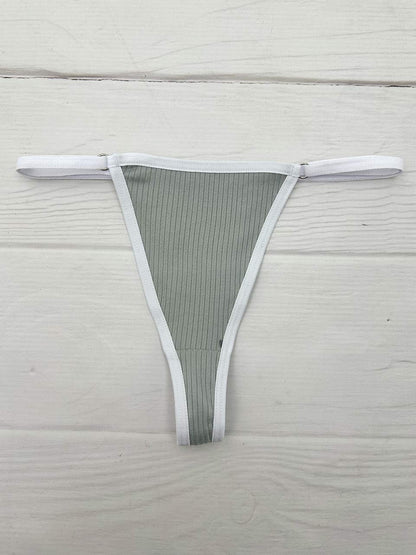 Tanga rib graduacion gris
