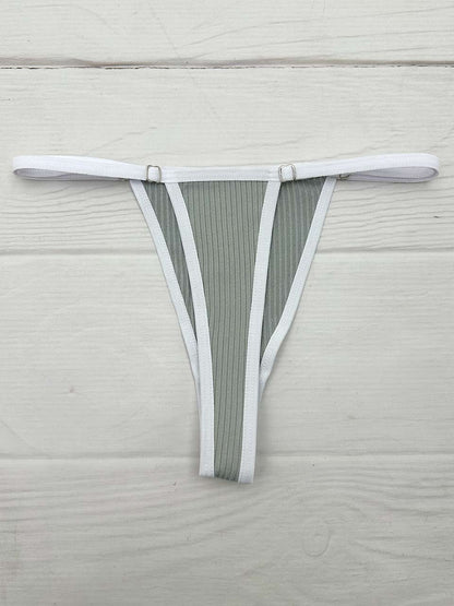 Tanga rib graduacion gris