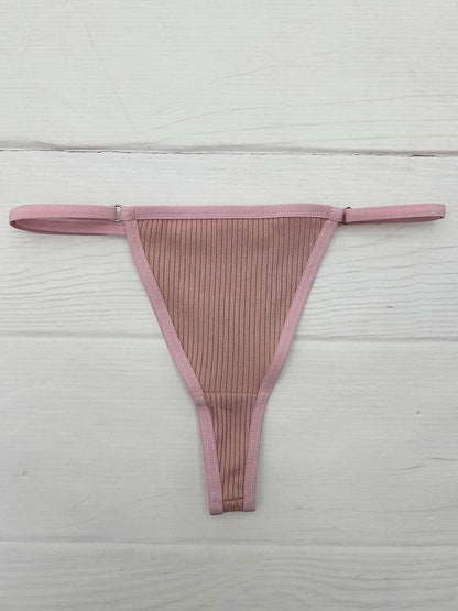 Tanga rib graduacion rosa