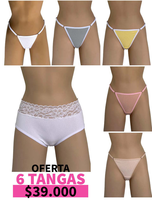 LLEVA 6 TANGAS RIB GRADUACION -35%
