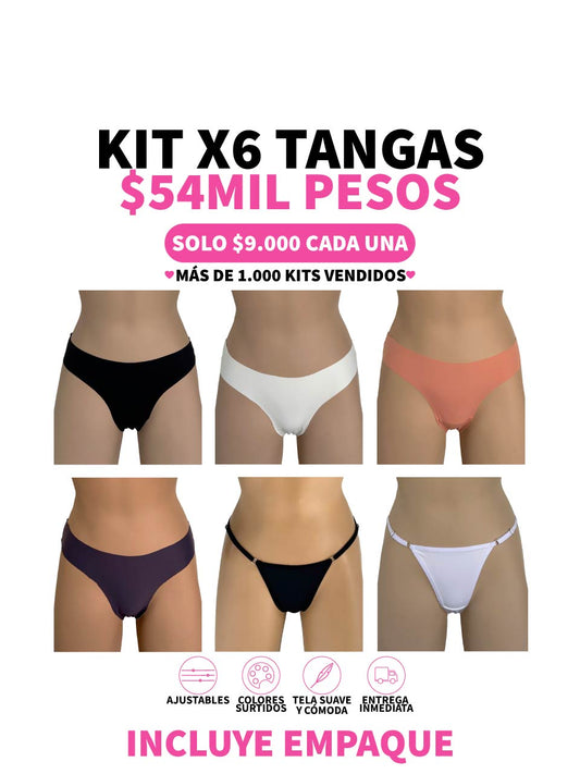 6 TANGAS INVISIBLE Y GRAD INVISIBLE