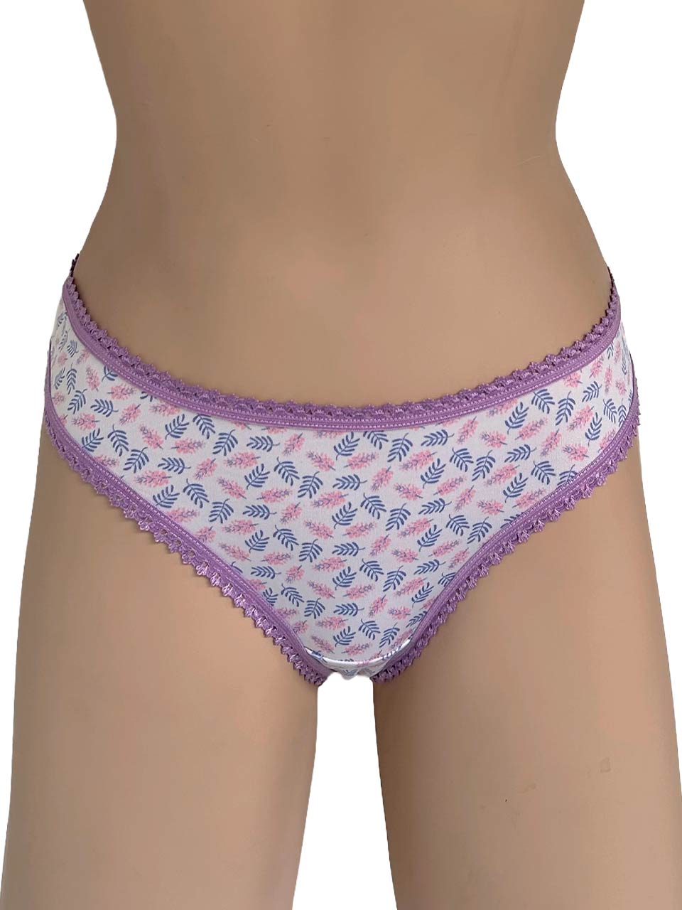 Tanga lisa lila flores