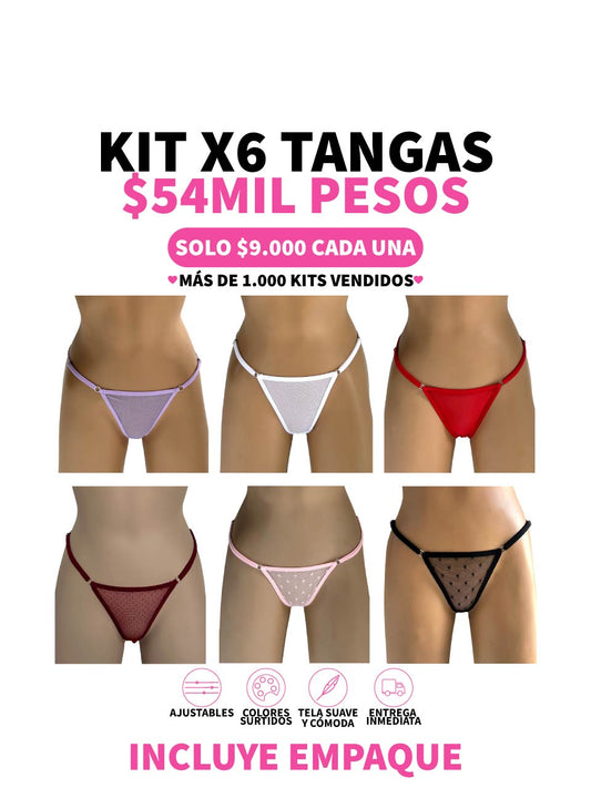 6 TANGAS GRABADO  + MAYATEX - 25%