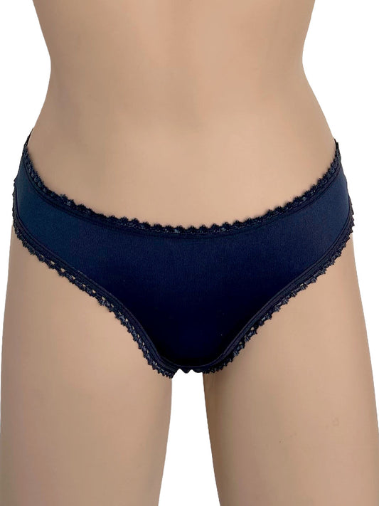 Tanga poli elastico azul
