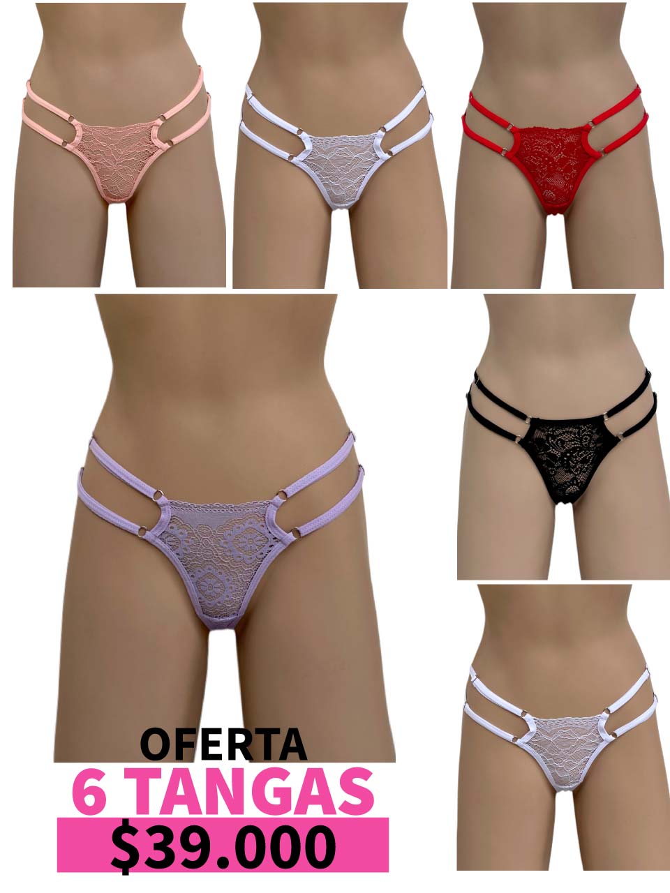 LLEVA 6 TANGA TRIANGULO