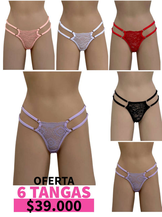 LLEVA 6 TANGA TRIANGULO