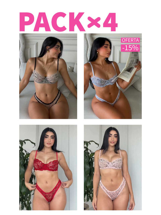 PACK X4 VARILLA BICOLOR