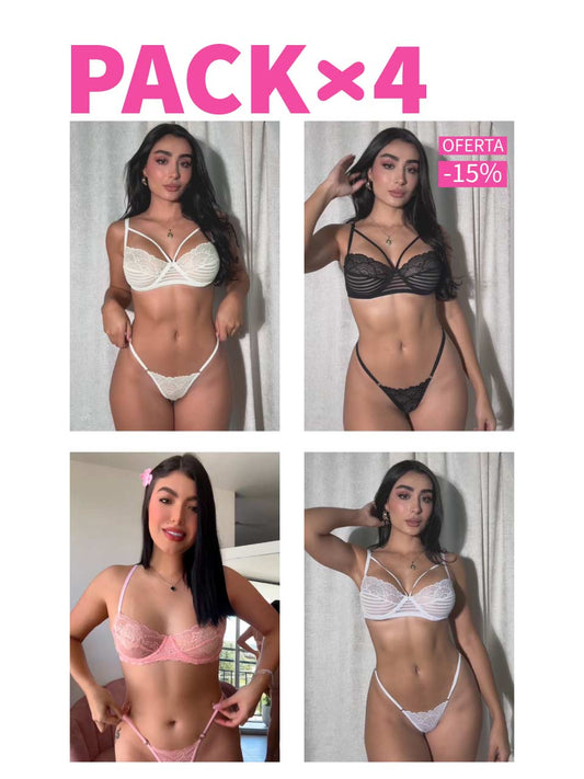 PACK X4 VARILLA TIRAS