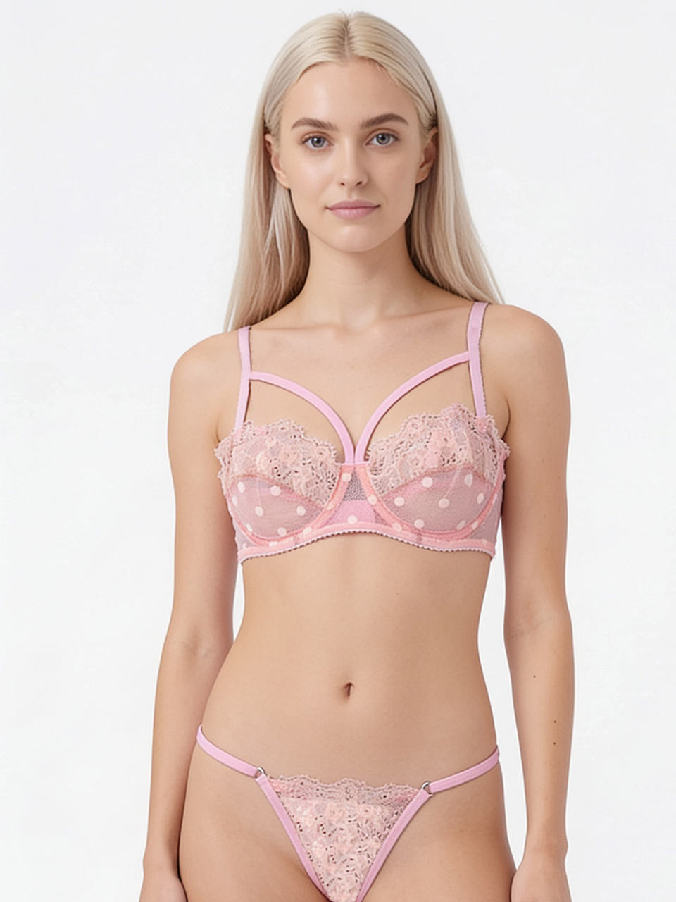 Conjunto varilla tiras rosa